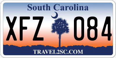 SC license plate XFZ084