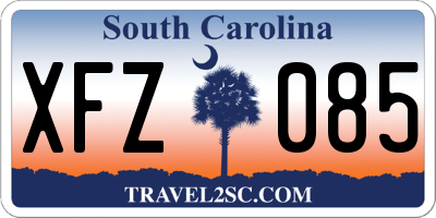 SC license plate XFZ085