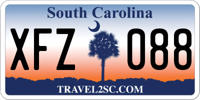 SC license plate XFZ088