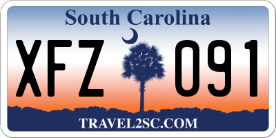 SC license plate XFZ091