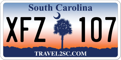 SC license plate XFZ107