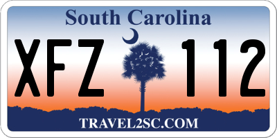 SC license plate XFZ112