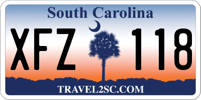 SC license plate XFZ118