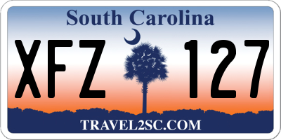 SC license plate XFZ127