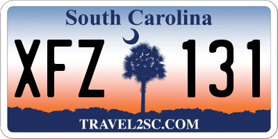 SC license plate XFZ131