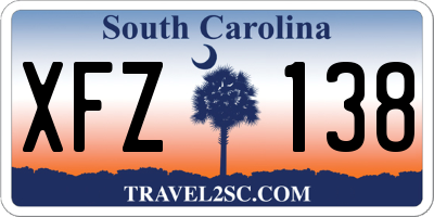 SC license plate XFZ138