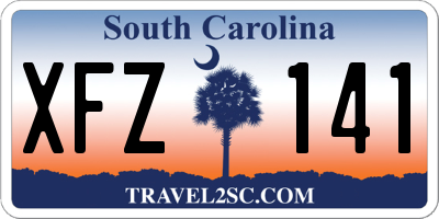 SC license plate XFZ141