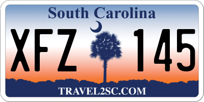SC license plate XFZ145