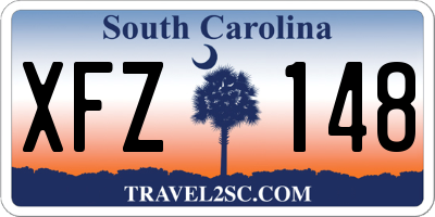 SC license plate XFZ148