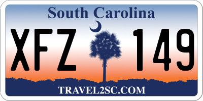 SC license plate XFZ149