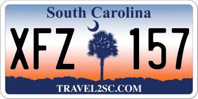 SC license plate XFZ157
