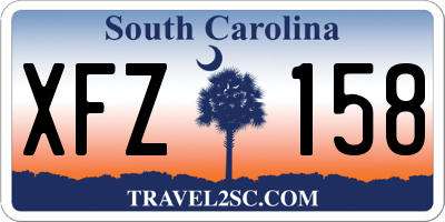 SC license plate XFZ158