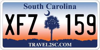 SC license plate XFZ159
