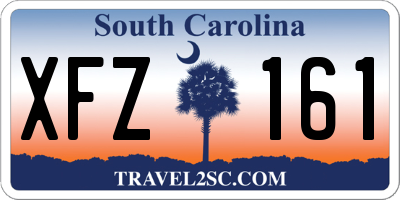 SC license plate XFZ161