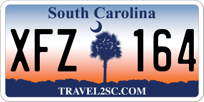 SC license plate XFZ164