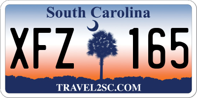 SC license plate XFZ165