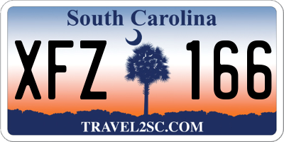 SC license plate XFZ166