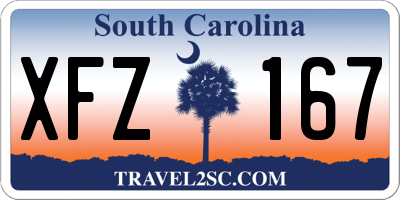 SC license plate XFZ167