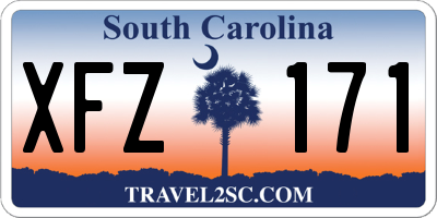 SC license plate XFZ171