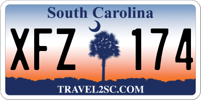 SC license plate XFZ174