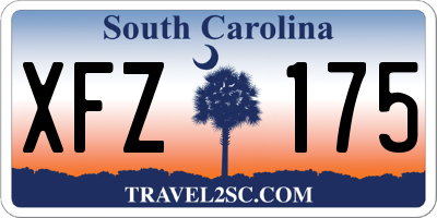 SC license plate XFZ175