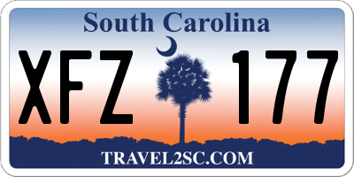 SC license plate XFZ177