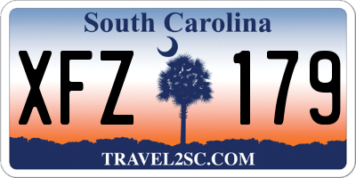 SC license plate XFZ179