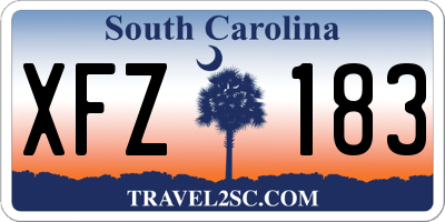 SC license plate XFZ183