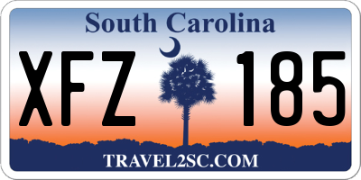 SC license plate XFZ185