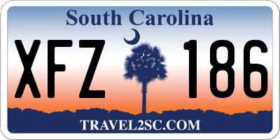 SC license plate XFZ186