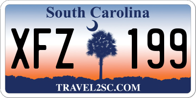SC license plate XFZ199
