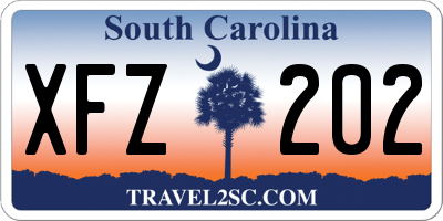 SC license plate XFZ202