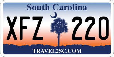 SC license plate XFZ220
