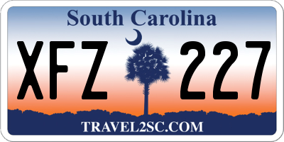 SC license plate XFZ227