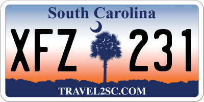 SC license plate XFZ231