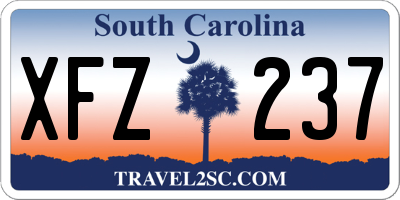 SC license plate XFZ237