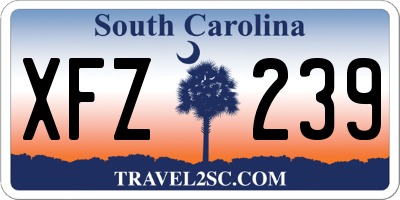 SC license plate XFZ239