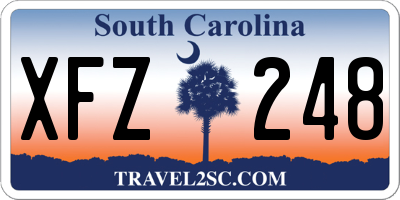 SC license plate XFZ248