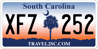 SC license plate XFZ252
