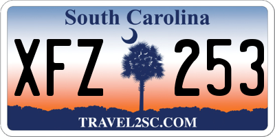 SC license plate XFZ253