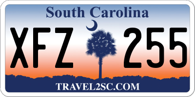 SC license plate XFZ255