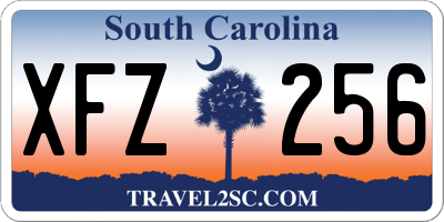 SC license plate XFZ256