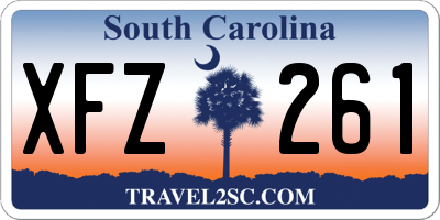 SC license plate XFZ261