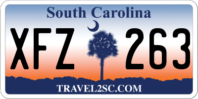 SC license plate XFZ263