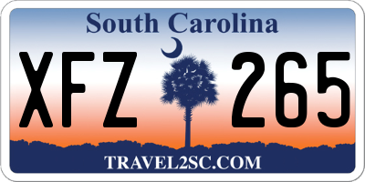 SC license plate XFZ265