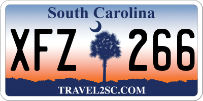 SC license plate XFZ266