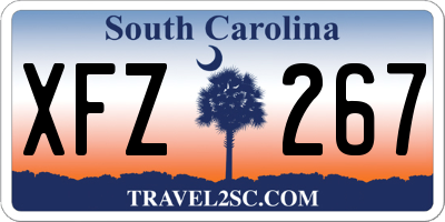 SC license plate XFZ267