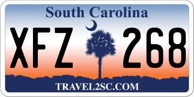 SC license plate XFZ268