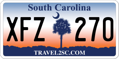 SC license plate XFZ270