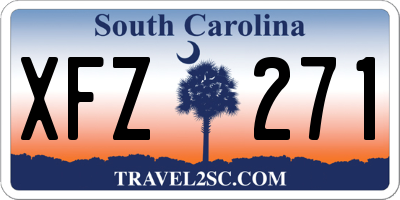 SC license plate XFZ271